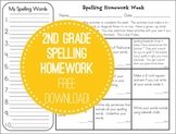 Tic-Tac-Toe Spelling Homework (freebie)
