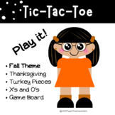 Tic-Tac-Toe - Thanksgiving Turkey Game Board