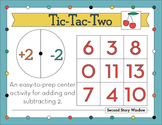 Tic-Tac-Two Easy-to-Prep Addition and Subtraction Center •