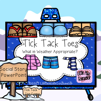 Winter Clothing Tick Tack Toes Social Narrative Game Powerpoint