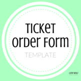 Ticket Order Form