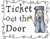 Ticket Out The Door - Check for Understanding Harry Potter Theme
