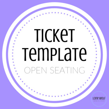 Preview of Ticket Template