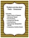 Ticket out the door - Grammar Pack