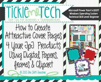 Preview of Tickle Me Tech Tutorial: How to Create Attractive Cover Pages for Your Products