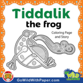 Tiddalik the Frog Story and Coloring Page Activity | Tiddalick