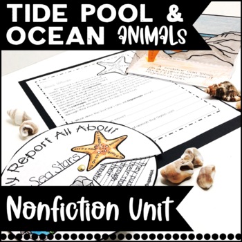 Preview of Tide Pool Ocean Animals Informational Research Nonfiction Passages Writing