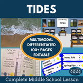 Tides Grade 6 7 8 Science Lesson - Spring and Neap, Hands-
