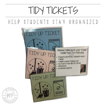 Preview of Tidy Tickets