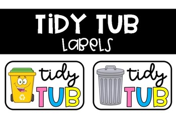 Preview of Tidy Tub Labels
