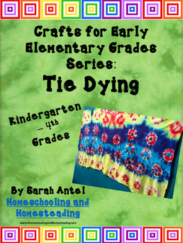 Preview of Tie Dye Arts and Crafts Activities for Primary Elementary