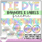Tie Dye Welcome Banner, Group Labels, Table Labels, Sharp 