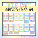 Tie Dye Birthday Display
