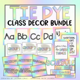 Tie Dye Classroom Decor BUNDLE | Watercolor Rainbow Theme
