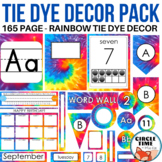 Tie Dye Classroom Theme, Printable Decor, Decorations, Ban