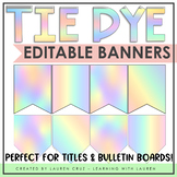Tie Dye Editable Banners