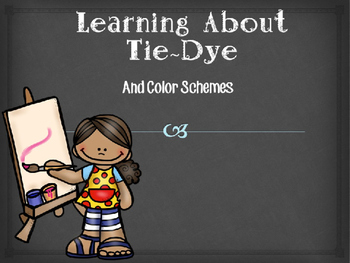 Preview of Tie-Dye PowerPoint and Activity Guide