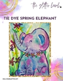 Tie Dye Spring Elephant - Art Project