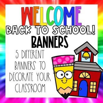 Tie Dye Welcome Banner by CreatedbyMarloJ | TPT