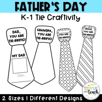 Tie Father's Day Craft by Tidy Up and Teach | TPT