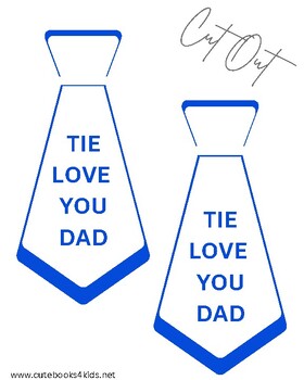 Tie Love You Dad | Happy Father's Day Notes by Cute Books 4 Kids