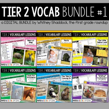 Preview of Tier 2 Vocabulary Activities with Trade Books BUNDLE 1