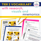 Tier 2 Vocabulary Intervention with Research, Visuals & Mnemonics