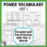 Tier 2 Vocabulary and Activities | Academic Vocabulary Wor