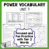 Tier 2 Vocabulary and Activities | Academic Vocabulary Wor