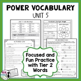 Tier 2 Vocabulary and Activities | Academic Vocabulary Wor