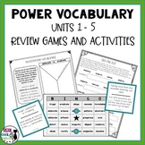 Tier 2 Vocabulary and Activities | Review Activities and G