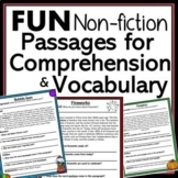 Tier 2 Vocabulary and Reading Comprehension Passages for S