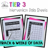 Tier 3 Intervention Log & Data Tracking Sheet | Interventi
