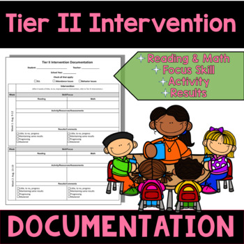 Preview of Tier II Intervention Documentation