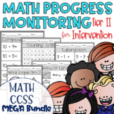 Tier II Math Intervention Progress Monitoring Kit All CCSS