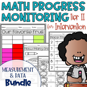 Preview of Tier II Math Intervention Progress Monitoring Kit MD BUNDLE 2nd Grade