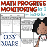 Tier II Math Intervention Progress Monitoring Kit for 3rd 