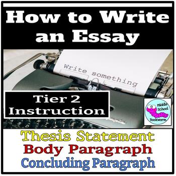 Preview of Tier Two Essay Writing Instruction and Practice