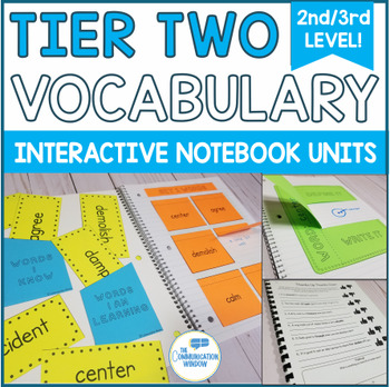 Preview of Tier 2 Vocabulary Interactive Notebook Units - 2nd and 3rd Grade