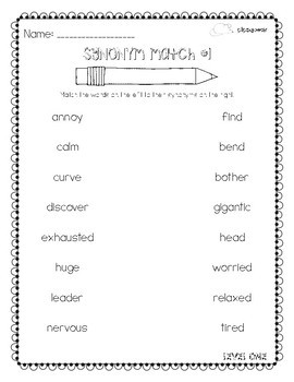 word worksheets level 1 tier two vocabulary by