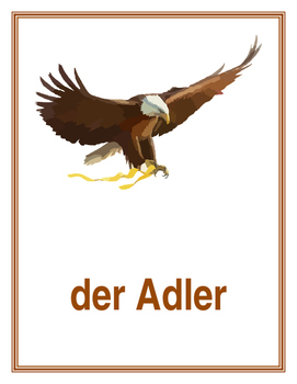Preview of Tiere (Animals in German) Posters