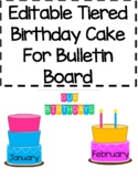 Tiered Birthday Cake Bulletin Board Design