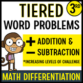 Third Grade Addition and Subtraction Math Word Problems | 