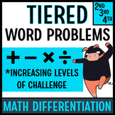 Math Word Problems 2nd, 3rd, 4th Grade All Operations Multi-step