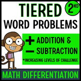 Second Grade Math Word Problems Addition Subtraction Probl