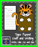 Tiger Craft Activity Writing Puppet - Zoo Animal Research Center