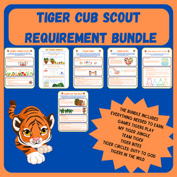 Preview of Tiger Cub Scouts Complete Requirement Bundle