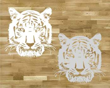 Tigers Head SVG Cutting Files Clip Art wild football baseball basketball  947S