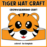 Tiger Hat Craft | Safari Animals Headband/Crown Printable 