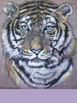 Preview of Front-Facing Tiger for School Spirit, Slides, Posters, & Decoration
